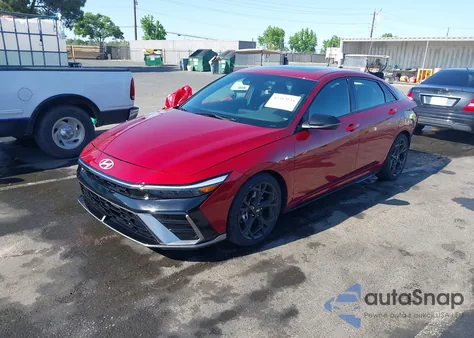 2024 Hyundai Elantra N Line z USA, uszkodzony, nr VIN KMHLR4DF9RU736137